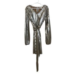 Copper Key Girl’s Gold Dress S(7) Knee Length Party Cocktail Holiday Christmas